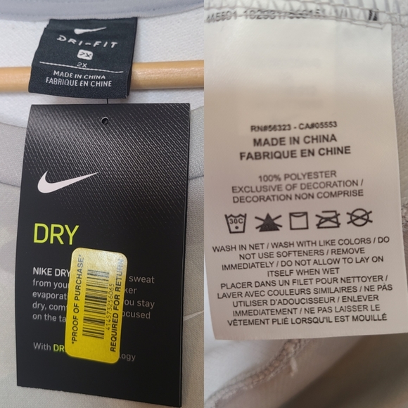 NIKE Camo Cropped Dri-Fit Icon Clash Sweatshirt NEW 2X - Picture 5 of 7